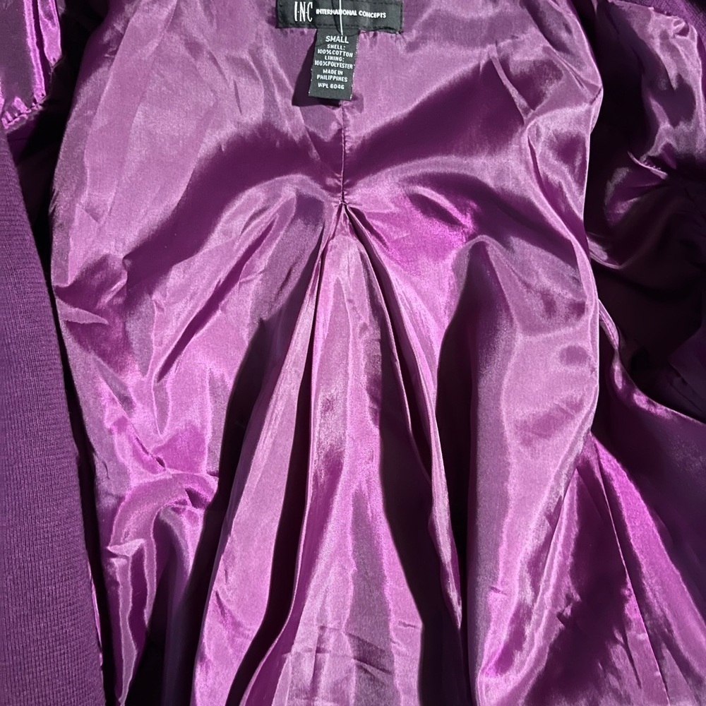 Inc purple jacket small double breasted - Picture 10 of 12